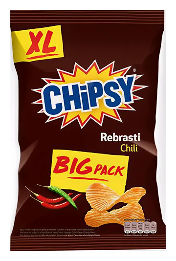 Chipsy Rebrasti Chili Big Pack 210g