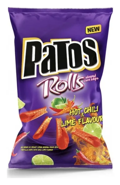Patos Rolls Hot Chili & Lime 109g