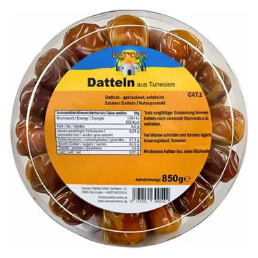 Datcha Datteln aus Tunesien ohne Kerne 850g