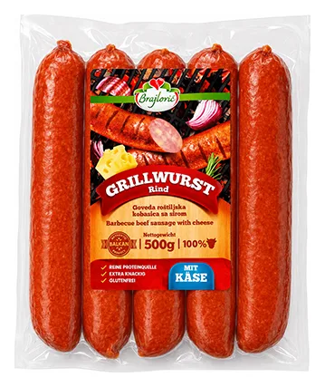 Brajlovic Grillwurst mit Käse 500g