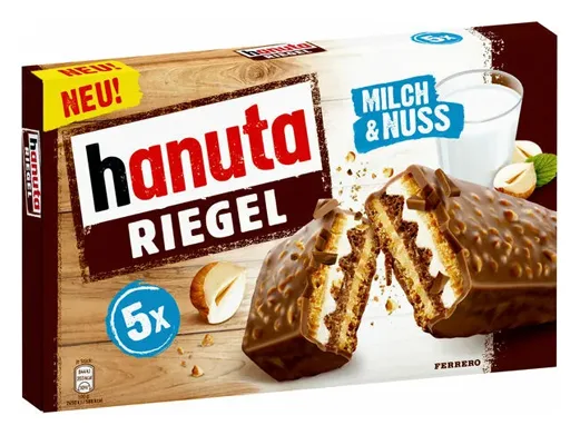 Hanuta Riegel Milch&Nuss 5pcs