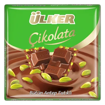 Ülker Antep Fistikli Kare Cikolata 65g