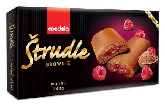 Medela Strudelgebäck Brownie Himbeer 240g