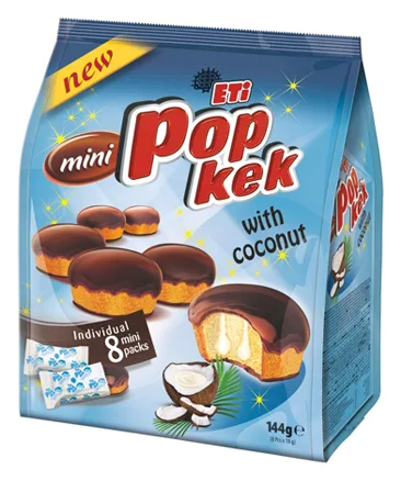 Eti Pop Kek Mini Kokosnuss 144g