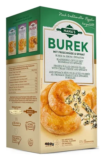 Sofka Burek mit Frischkäse&Spinat 480g