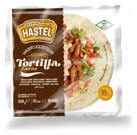 Hastel Tortilla Dürüm 25cm (65x10g)
