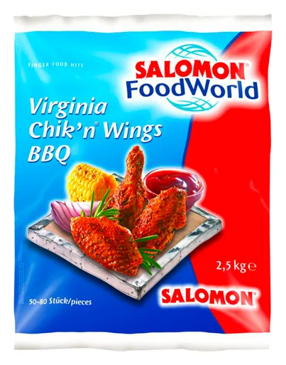 - Salomon Virginia Chik'n Wings BBQ 2,5kg