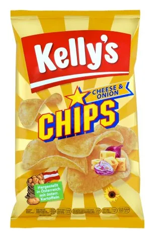 Kelly's Chips Cheese Onion 150g