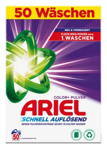 Ariel Color+ Pulver Vollwaschmittel 50 W. 3kg