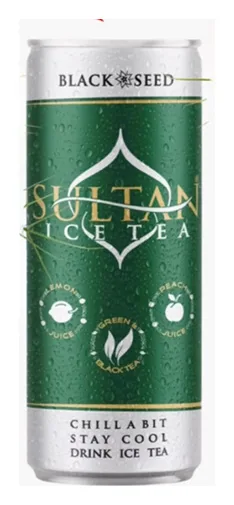 Sultan Eistee Schwarzkümmel und Pfirsich-Zitronen-Saft 250ml