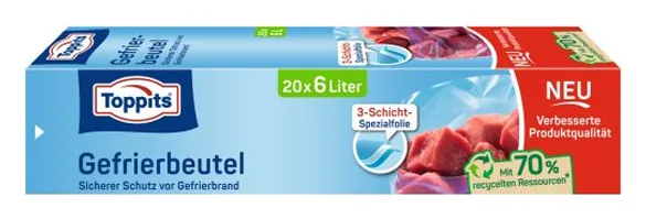 Toppits Gefrierbeutel 20x6L