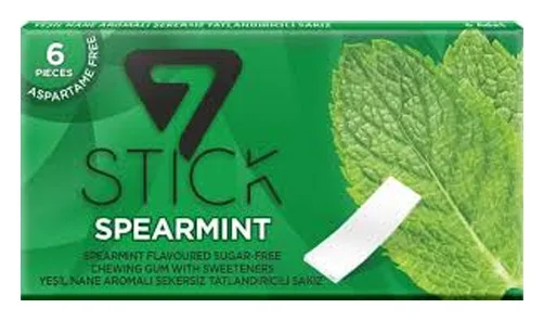 7 Stick Grüne Minze Zuckerfrei 29g