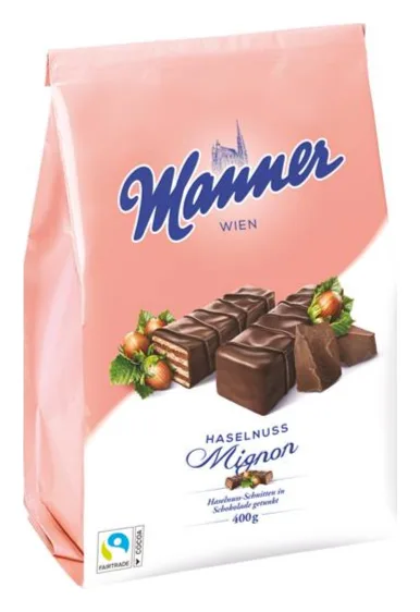 Manner Mignon Haselnuss 400g