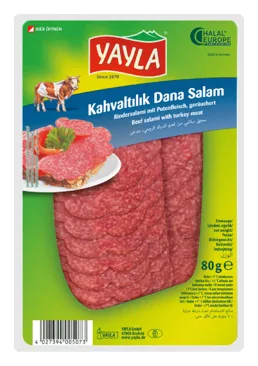 Yayla Kahvaltilik Dana Salam 80g