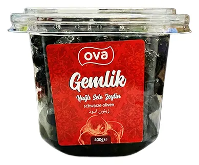 OVA Gemlik Schwarze Oliven 400gr