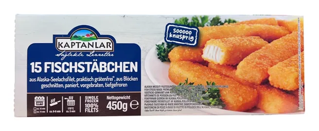 Kaptanlar Fischstäbchen 15er 450g