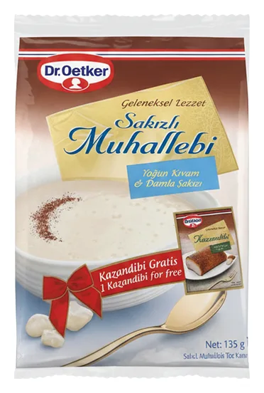 Dr.Oetker Muhallebi 3er Pack (2 Sakizli Muhallebi+1 Kazandibi)
