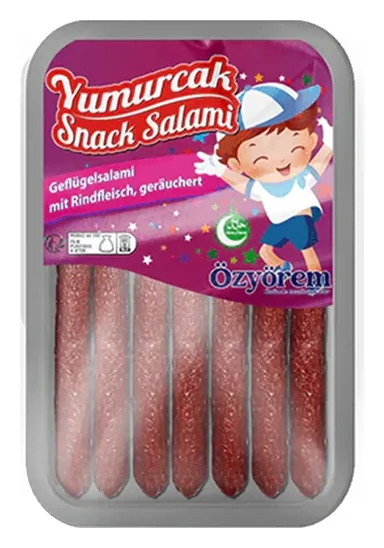 Özyörem Yumurcak Geflügelsalami mit Rindfleisch (6er) 150g