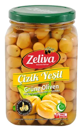 Zeliva Cizik Yesil Zeytin Cam 400g