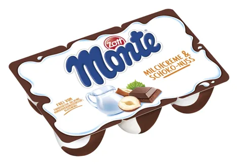 Zott Monte Milchcreme & Schoko-Nuss 6er