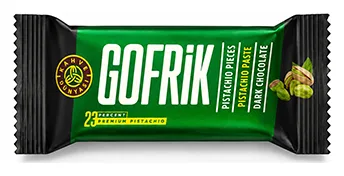 Gofrik Mini Bitterschokolade Pistazie 12,5g