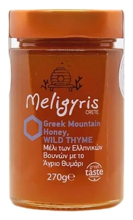 Kreta Meligyris Berghonig mit weißer Tyhmian 450g