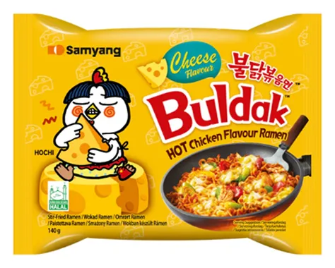 Buldak Noodles Hot Chicken Käse 140g