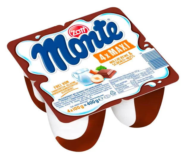 Zott Monte Maxi Schoko 4x100g