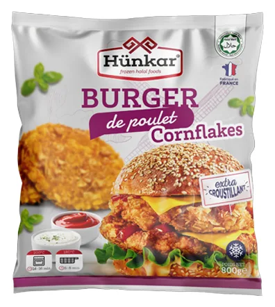 Hünkar Hähnchen Cornflakes Burger 800g