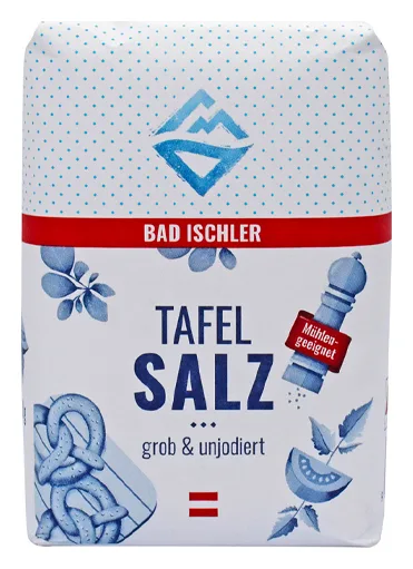 Bad Ischler Tafel Salz Grob& Unjodiert 900g